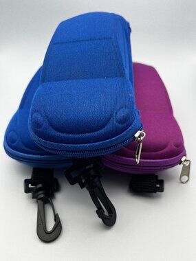 Empty Eyeglass Cases Lot of 3 Car Shape